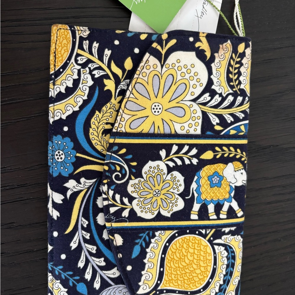 Vera Bradley Navy and Yellow Floral Elephant Cover